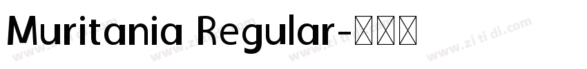 Muritania Regular字体转换